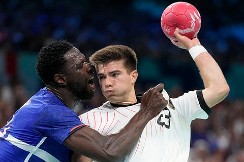 Handball quarterfinal match Germany vs France